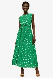 Длинное платье прямого кроя с фестончатым краем Love & Roses, Green Spot