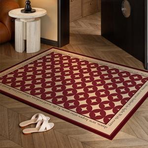 Xinglianxin Ковер 100х120 см из хлопка для прихожей, дизайн "Новогодние благословения", нескользящий