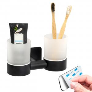 Двойной держатель для стаканов Piazza с клейкой основой bremermann, черный