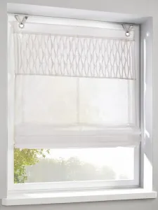 Римская штора Kutti, люверсная, Tuck White, 120 x 140 см