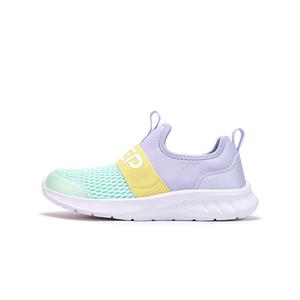 Кроссовки с низкой подошвой и нескользящей поддержкой для детей XTEP, зеленый/фиолетовый
