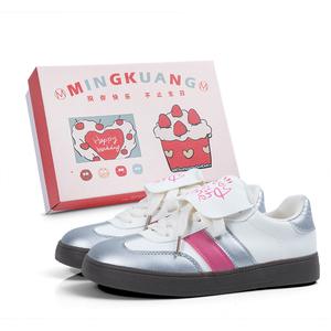 Немецкие армейские кроссовки MINGKUANG женские низкие серебристые, креативная трансформация 3