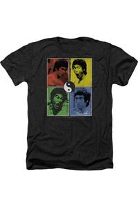 Футболка для взрослых Bruce Lee Enter Color Block Heather Gildan, черный