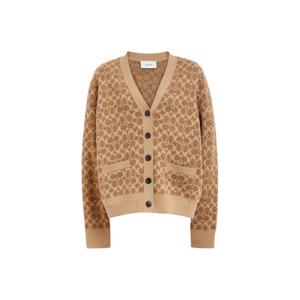 COACH Свитер FW24 женский коричневый желтый