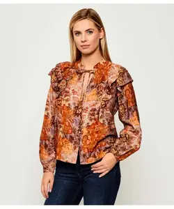 Рубашка с узором пейсли Loose fit Desigual, оранжевый