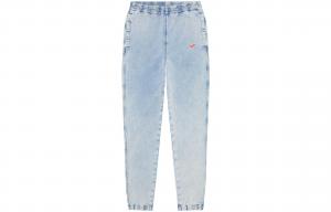 Diesel Мужские джинсы, светло-голубые, средней длины, зауженные книзу