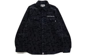 Рубашка мужская темно-синяя A Bathing Ape, синий