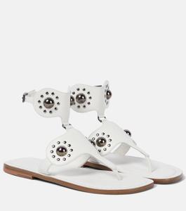 Сандалии с заклепками Alaïa, белый
