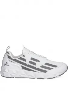 Кроссовки на шнуровке с логотипом Ea7 Emporio Armani, белый