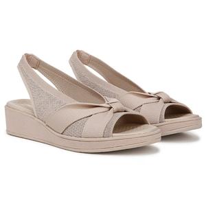 Туфли-босоножки на танкетке Bell Bzees For Lifestride, barely beige knit fabric