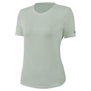 Футболка для йоги женская с круглым вырезом 361°, pea зеленый