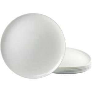 Тарелки для пиццы Essteller Набор тарелок на 6 персон, белые, стекло Luminarc, белый