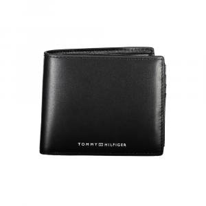 Черный кожаный кошелек Tommy Hilfiger, Black
