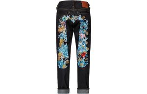 Джинсы мужские деним синие Evisu, синий