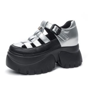 Римские сандалии 5 см женские Shoe cabinet floral language, Silver