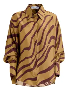 Рубашка Bahia с узором Raquel Diniz, нейтральный