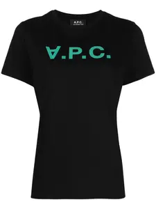 Футболка с логотипом A.P.C., черный