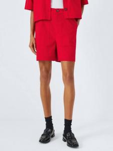 Шорты Cary из смеси хлопка и льна Barbour, Crimson Red