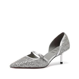 Женские туфли на тонком каблуке и высоком каблуке ELLE, Gray