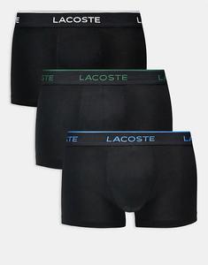 Комплект из 3-х чемоданов Lacoste черного цвета
