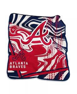 Одеяло Atlanta Braves с эффектом вихря Raschel размером 50 x 60 дюймов Logo Brands, красный