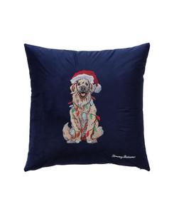 Декоративная подушка из фетра с изображением ретривера, 20 x 20 дюймов Tommy Bahama Home, Navy