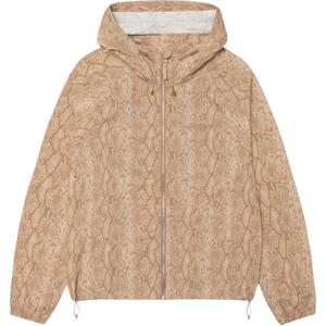 Stussy Пляжная куртка-анорак с принтом змеиной кожи, Khaki
