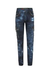 Джинсы с ярким эффектом CIPO & BAXX, синий