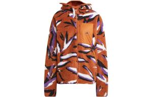 Куртка Adidas by Stella McCartney Jaquard Fleece, темно-коричневый