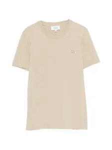 Футболка с изображением лисы Maison Kitsune, бежевый