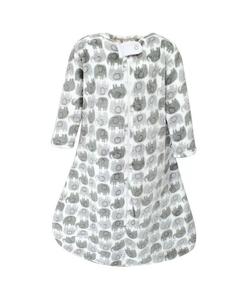 Спальный мешок Hudson Plush с длинными рукавами для мальчиков, мешок Hudson Baby, серый