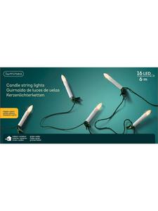 Lumineo Гирлянда в форме свечей, 16 светодиодов, длина 6 м, классический теплый белый цвет
