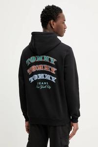 Хлопковая толстовка Tommy Jeans, черный