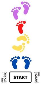 Анимационный коврик Axon, Jumping Feet 45x200 Akson