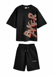 Спортивные штаны большого размера с графическим принтом Baker By Ted Baker, Black