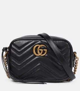 Мини-сумка через плечо GG Marmont Gucci, черный