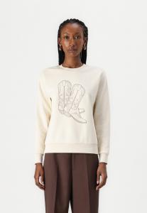 Толстовка JDY JDYPARIS EMB NOOS, Whitecap Gray/White