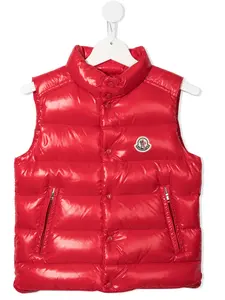 Дутый жилет Moncler Enfant, красный