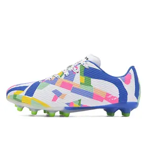 Детские футбольные бутсы с амортизацией ударов и износостойкостью, низкие D&W, белый