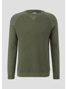 QS Вязаный свитер цвета 79W0_оливково-зеленый