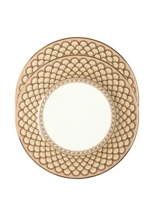 Набор из двух десертных тарелок с принтом napoli, 20 см, La Doublej, розовый