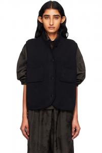 Боксерский хлопковый жилет-кардиган Cordera, черный