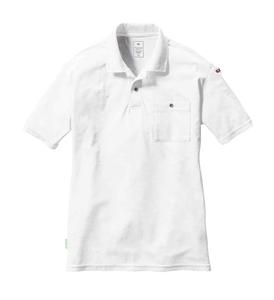 Поло BURTLE с коротким рукавом (унисекс) на все сезоны, белое, 167 29 SS