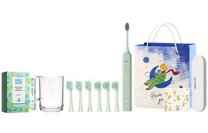 AUX Электрическая зубная щетка для взрослых Soundwave вибрирующая с тонкой щетиной бережное отбеливание A5 Prince Limited Edition