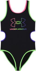 Under Armour Girls Girls' One Piece Swimsuit, Black