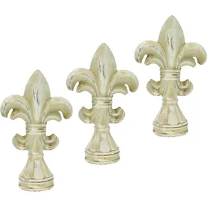 И.ГЕ.А. Декоративная фигурка Французская лилия (набор из 3 шт.) I.Ge.A., цвет natur