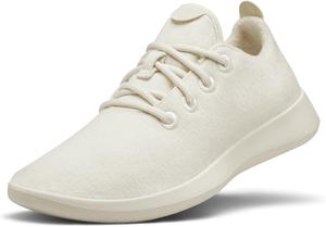 Мужские кроссовки Allbirds Wool Runner, повседневные кроссовки, машинная стирка, сделаны из натуральных материалов, белый/кремовый