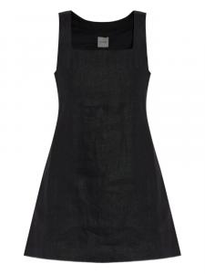 Льняное мини-платье Posse, черный