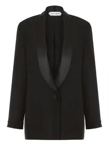 Однобортный пиджак Alberta Ferretti, черный