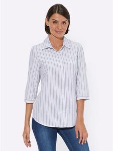 Блузка-рубашка в темно-синюю полоску WITT WEIDEN